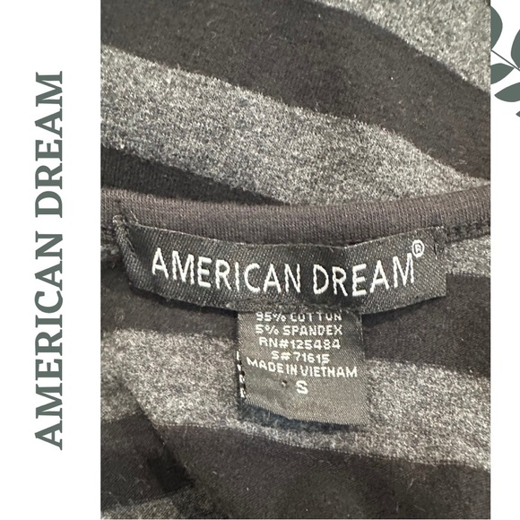 🛍️3/$40 American Dream Scoop Neck Mini Dress | Stretchy Stripe Knit | Small - Picture 5 of 5